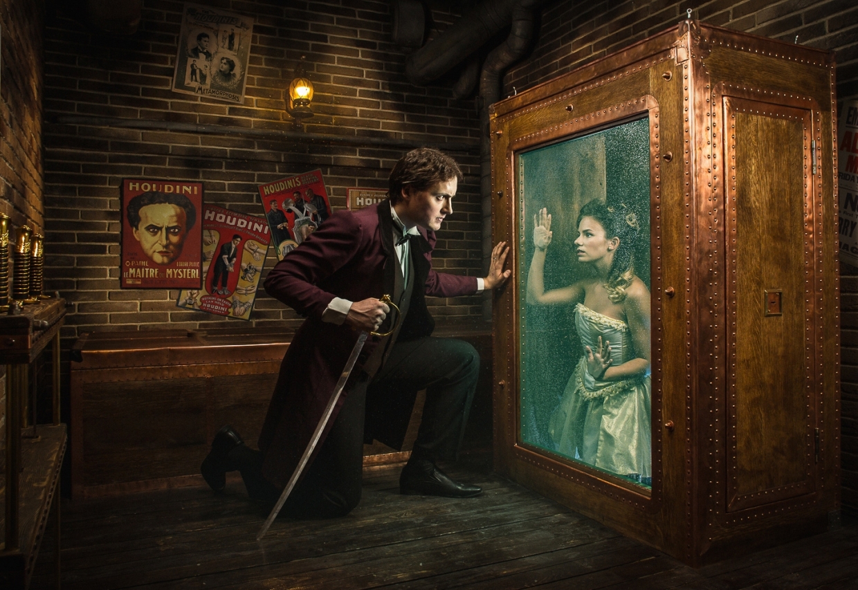 Escape Game Houdini"s Academy, Claustrophobia . Moscow.
